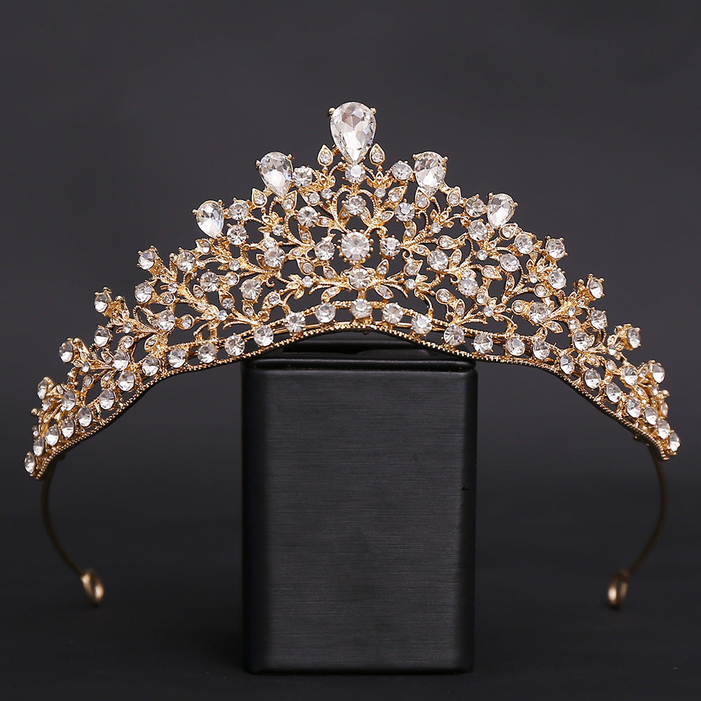 OMB1002 - Luxury Alloy Rhinestone Quinceanera Party Crown for Sweet 16