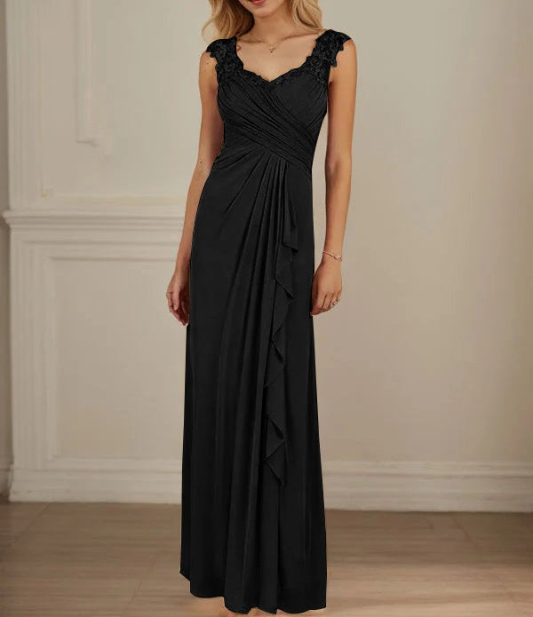 Champagne A-Line Sweetheart Neckline Pleated Mesh Dress