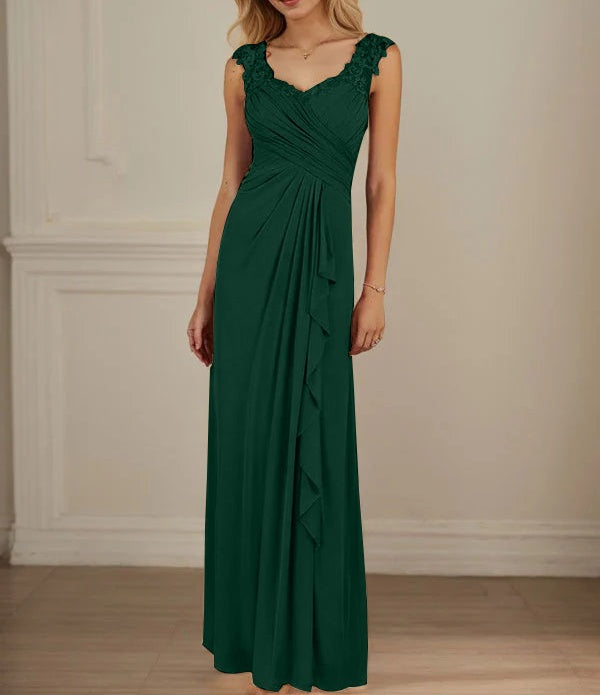 Champagne A-Line Sweetheart Neckline Pleated Mesh Dress