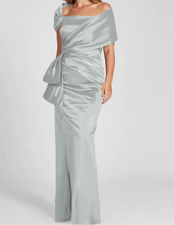 Sheath/Column Off-the-Shoulder Floor-Length Mother of the Bride Dresses