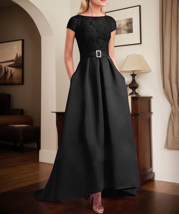 Orchid Lace Elegant A-Line Mother Of The Bride Dresses With Beading Satin