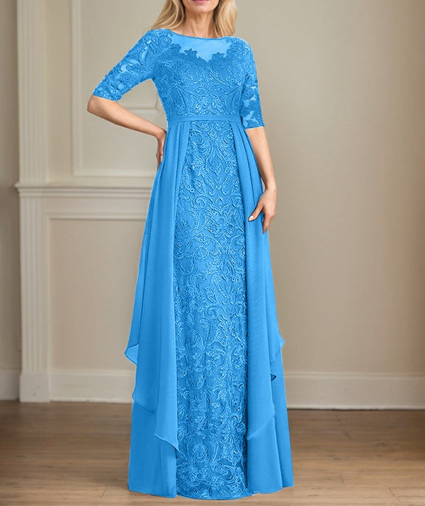 Chiffon Lace Maxi Dress