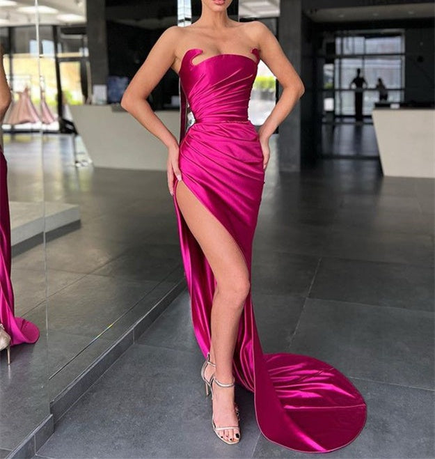 Classic Sleeveless Amazing Slit Prom Dresses Mermaid Long