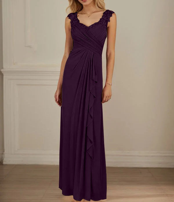 Champagne A-Line Sweetheart Neckline Pleated Mesh Dress