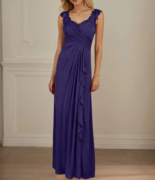 Champagne A-Line Sweetheart Neckline Pleated Mesh Dress