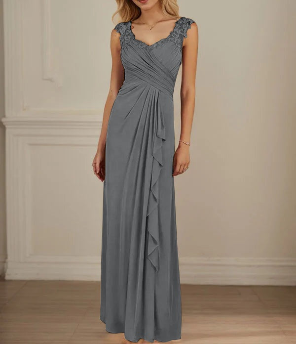 Champagne A-Line Sweetheart Neckline Pleated Mesh Dress