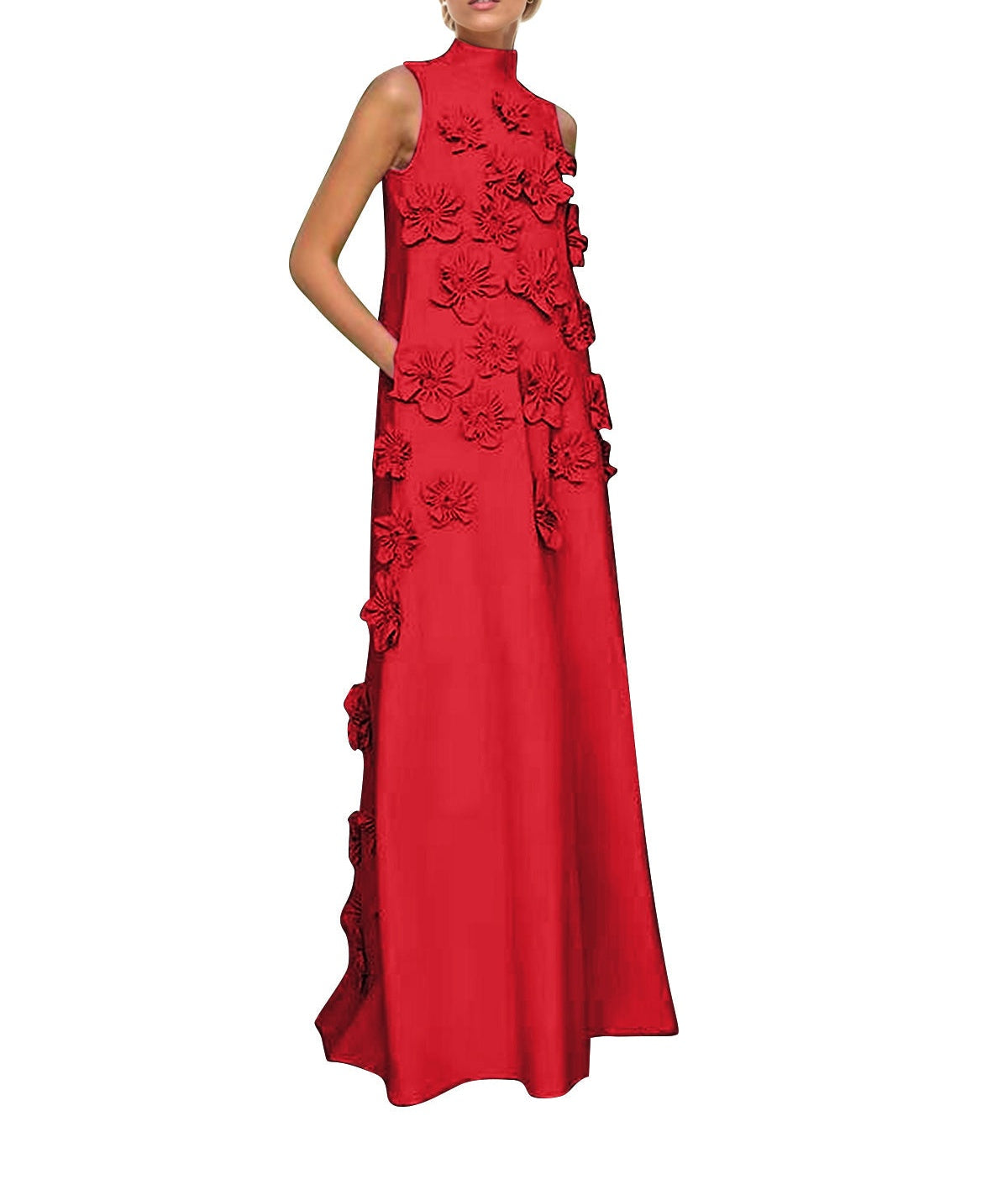 Hank Flower Embellished Maxi Dress