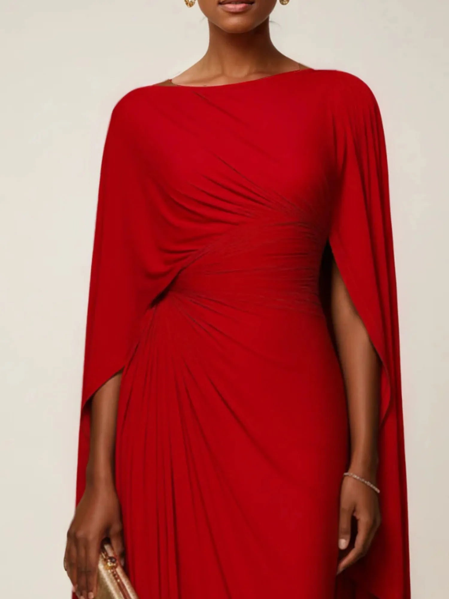 Sheath/Column Boat Neck Boat Neck Floor Length Dress