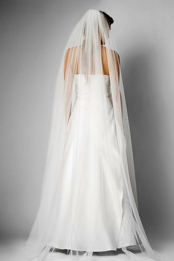 Chic Two-tayer Long Chapel Veils Wedding Veils